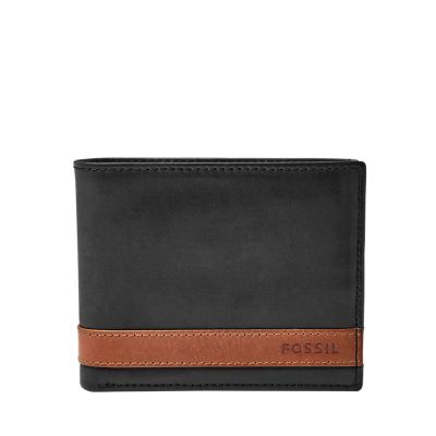 Fossil Louisville Cardinals Black Quinn Flip ID Bifold Wallet