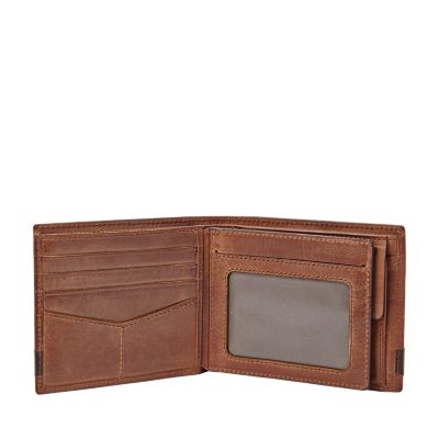 Quinn Leather Large Coin Pocket Bifold Wallet - ML3653200 - Fossil