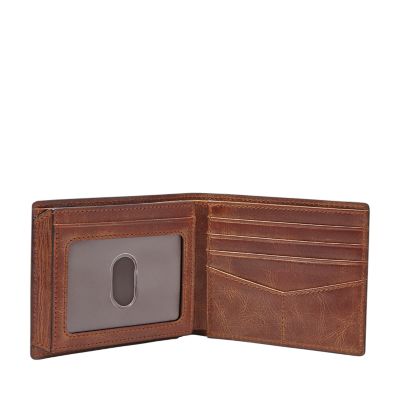 Mens Bifold Wallet, Wallets for Men, Bifold Wallet, Cowhide Leather Wallet, RFID Personalized Men's Wallet, Wallet with ID Window, Leather