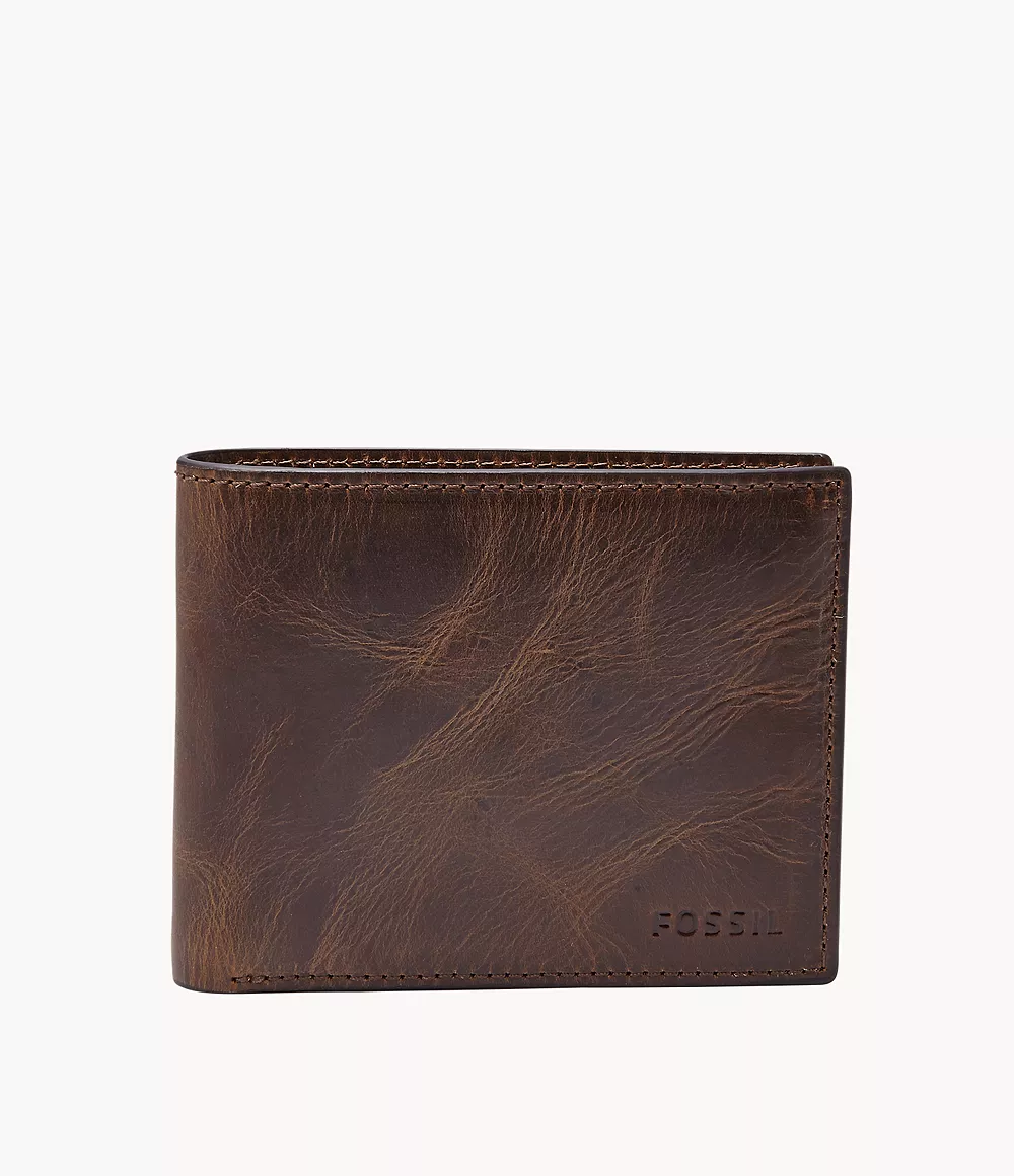 Derrick Leather Rfid Bifold With Flip Id Wallet Wallets ML3681201
