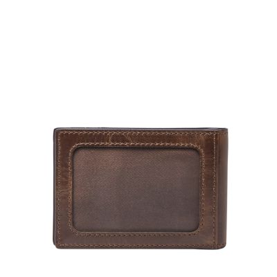 Leather Money Clip Wallet