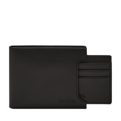 Derrick Leather RFID Bifold with Flip ID Wallet - ML3681201 - Fossil