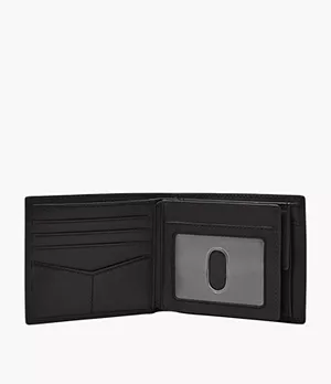 Portefeuille à deux volets Derrick RFID avec grande poche porte-monnaie