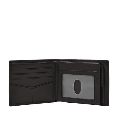 Men's Bifold Leather Wallet with a secret pocket 