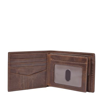 Fossil Derrick RFID Leather Bifold Wallet