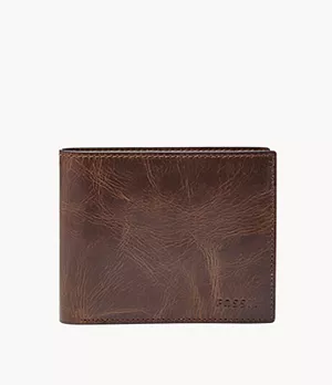 Portefeuille à deux volets avec grande poche porte-monnaie Derrick RFID