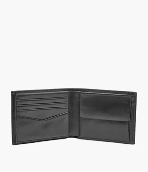 Portefeuille à deux volets Ryan RFID avec grande poche porte-monnaie