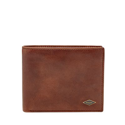 

Fossil Homme Portefeuille à deux volets Ryan RFID avec grande poche porte-monnaie