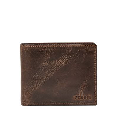 Derrick Leather RFID Passcase Wallet