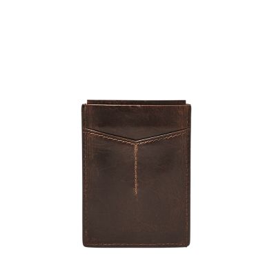 Derrick Leather Rfid Magnetic Card Case Wallet Wallet ML3812201