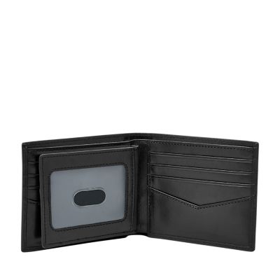 St. Louis Cardinals Fossil Ryan RFID Passcase Wallet - Black