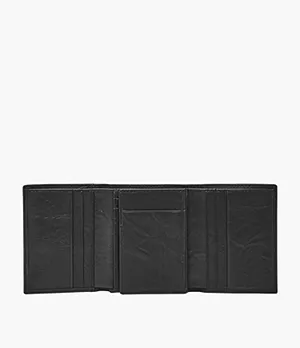 Fossil Mens Leather Trifold Wallet 