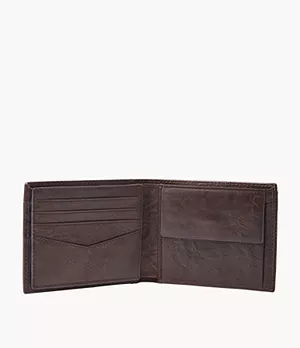 Portefeuille à deux volets Neel avec grande poche porte-monnaie