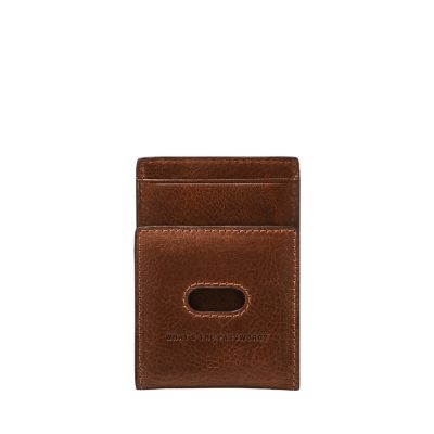 Smart Money Clip Leather - Cognac