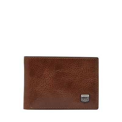 Fossil Men's Leather Slim Minimalist Bifold Front Pocket Wallet