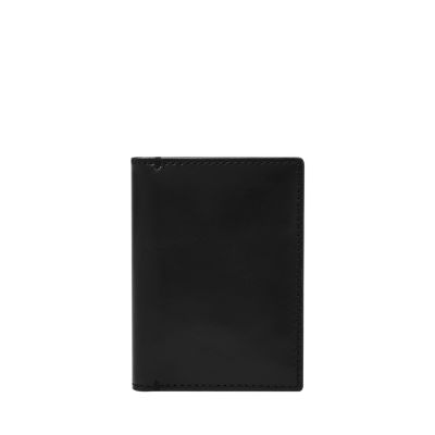 Porte-cartes Fossil En Cuir Vert Occasion - Portefeuille Compact Homme