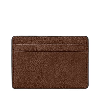 Fossil Men's Minimalist Leather Card Case