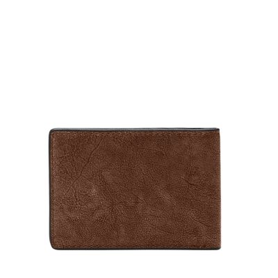 Minimalist Leather Bifold Wallet - Brown Leather Mini Wallet - Slim Card Holder - Cowhide Leather Card Wallet - Gift for Him Style #2