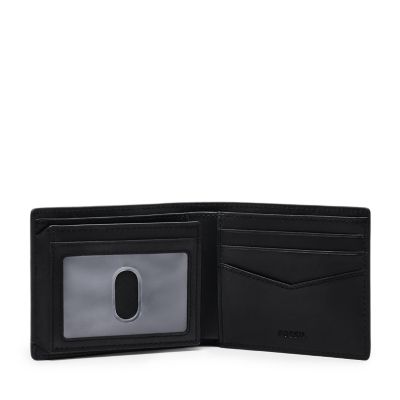 Everett Leather Bifold with Flip ID Wallet