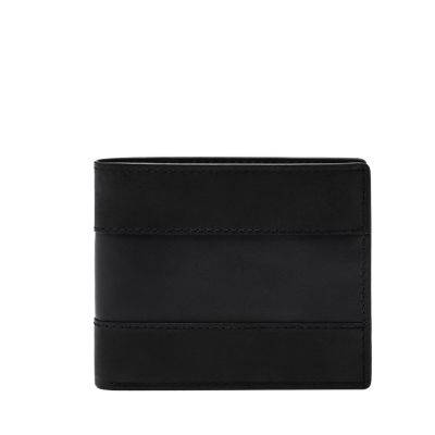 Everett Leather Bifold with Flip ID Wallet