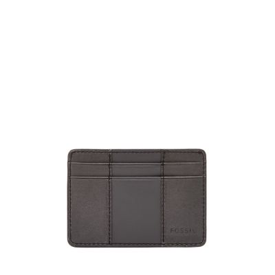 Fossil Men's Everett Leather Card Case Wallet