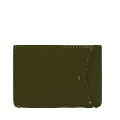 Large Zip Card Case - Moss