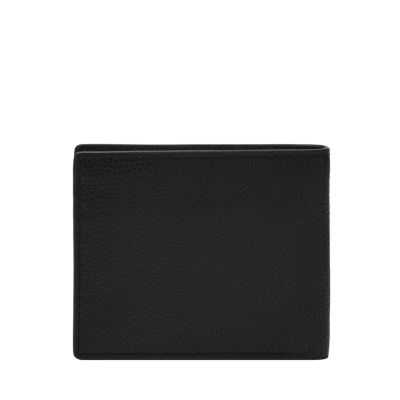  Fossil Men's Anderson Leather Slim Minimalist Card Case Wallet,  Black, (Model: ML4575001) : Clothing, Shoes & Jewelry