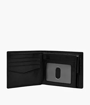 Coffret cadeau Ryan RFID avec portefeuille à deux volets avec grande poche porte-monnaie et ceinture