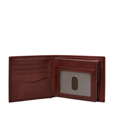 Coffret cadeau Ryan RFID avec portefeuille à deux volets avec grande poche  porte-monnaie et ceinture - MLG0720222 - Fossil