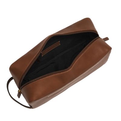 Leather shaving kit bag online