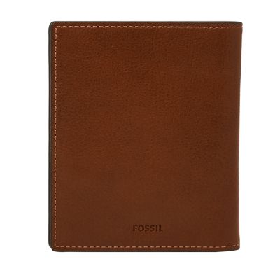 Étui Porte-cartes FOSSIL En Cuir De Vache Noir - Protection RFID, Pour Carte D'identité Et Crédit - Neuf Avec étiquettes