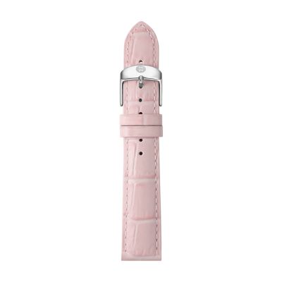 Crocodile Skin Watch Strap, Pink