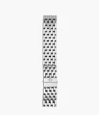 Bracelet en acier effilé à sept maillons avec diamants de 16 mm Deco 16