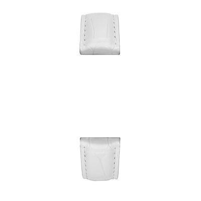 18mm White Alligator Strap