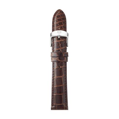 18mm Chocolate Alligator Strap