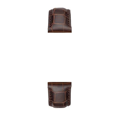 Michele 18mm Dark Chocolate Brown Alligator Watch Strap New Michele 18mm Brown Alligator Watch Band Strap | eBay main image 4