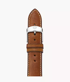 20mm Saddle Calfskin Leather Strap