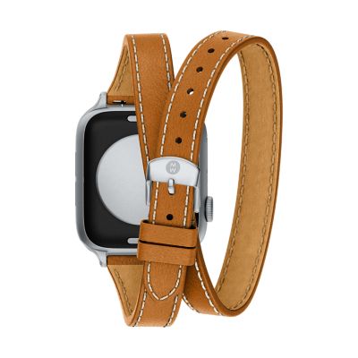 38/40/41/42 mm Brown Leather Band for Apple Watch® MS20AL0001
