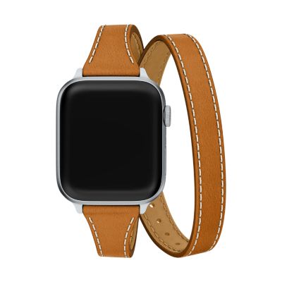 38/40/41/42 mm Brown Leather Band for Apple Watch® MS20AL0001