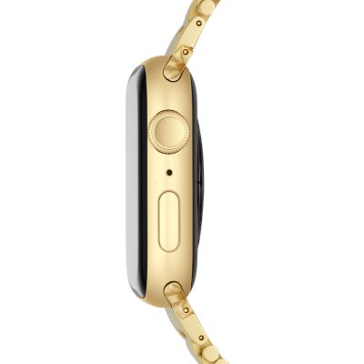 38 40 41 42mm and 42 44 45 46 49mm Gold Plated Stainless Bracelet Band for Apple Watch MS20AM0002 MICHELE