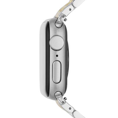 Michele 7 Link Silver and Gold Bracelet for Apple Watch - MS20GL285048