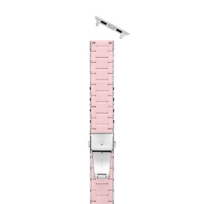 Michele watch store pink band