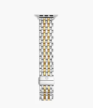 38/40/41mm and 42/44/45mm Two-Tone 18K Gold-Plated Bracelet Band for Apple Watch®