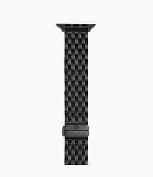 38/40/41mm and 42/44/45mm Black IP-Plated Bracelet Band for Apple Watch®
