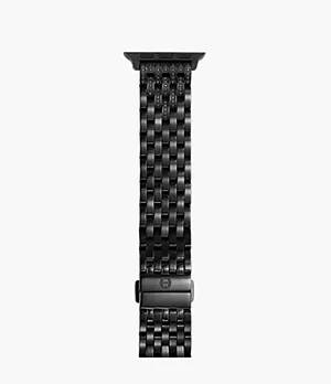 38/40/41mm and 42/44/45mm Black IP-Plated Diamond Bracelet Band for Apple Watch®