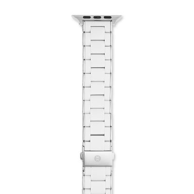 Michele White Silicone Apple Watch Band