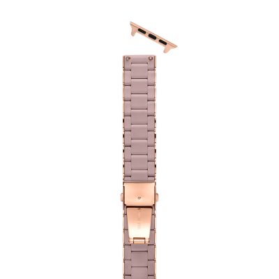 Luxe Life Accessories Axel Classic Stainless Steel Apple Watch Band & Matching Cover Rose Gold / 38mm