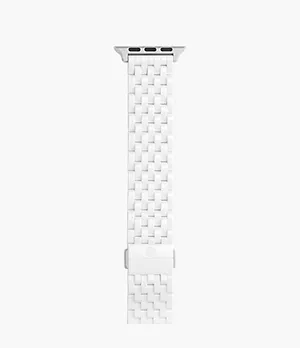 38/40/41mm and 42/44/45mm White Ceramic Bracelet Band for Apple Watch®