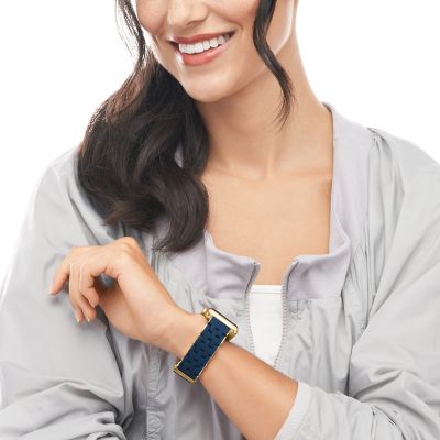 38/40/41/42 mm and 42/44/45/46/49 mm Blue and Gold-Tone