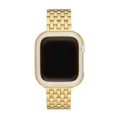 Series 7-9 41MM Diamond Case For Apple Watch in 18K Gold-Plated